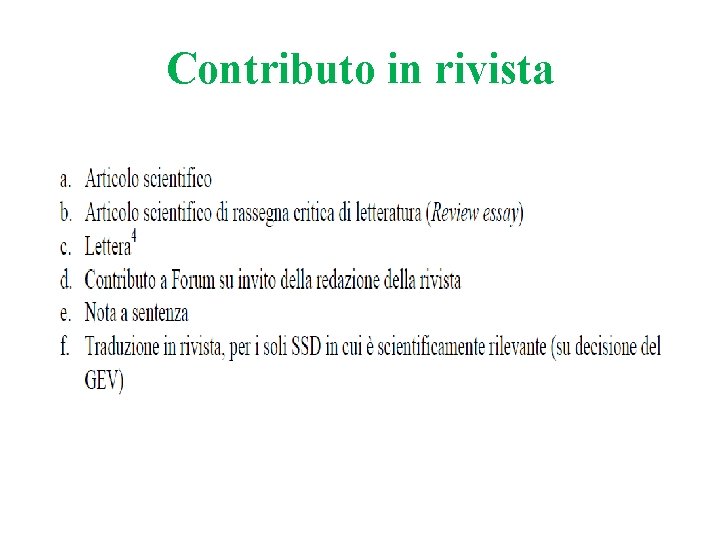 Contributo in rivista Contributo in rivista