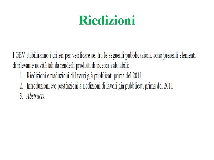 Riedizioni Riedizioni