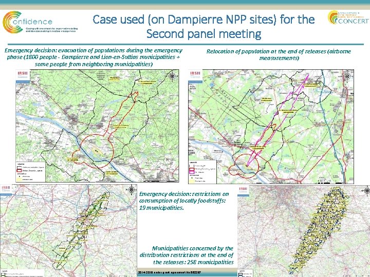 Case used (on Dampierre NPP sites) for the Second panel meeting Emergency decision: evacuation