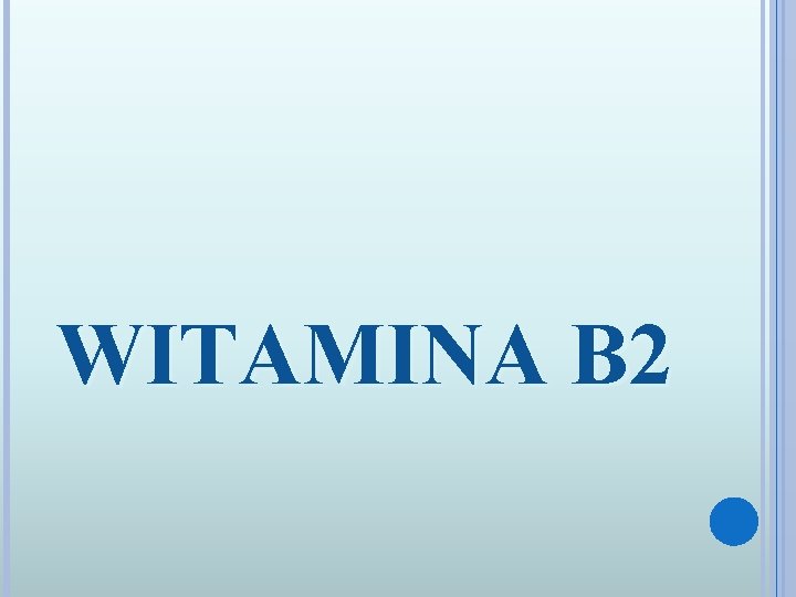 WITAMINA B 2 