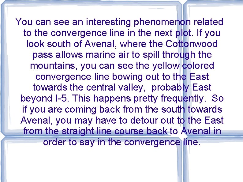 You can see an interesting phenomenon related to the convergence line in the next You can see an interesting phenomenon related to the convergence line in the next