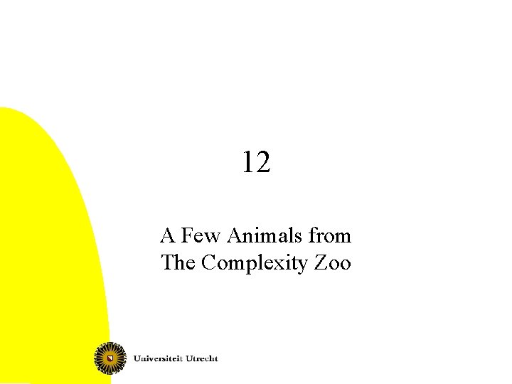 12 A Few Animals from The Complexity Zoo 