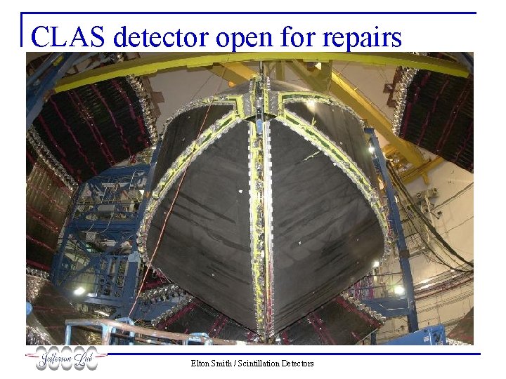 CLAS detector open for repairs Elton Smith / Scintillation Detectors 
