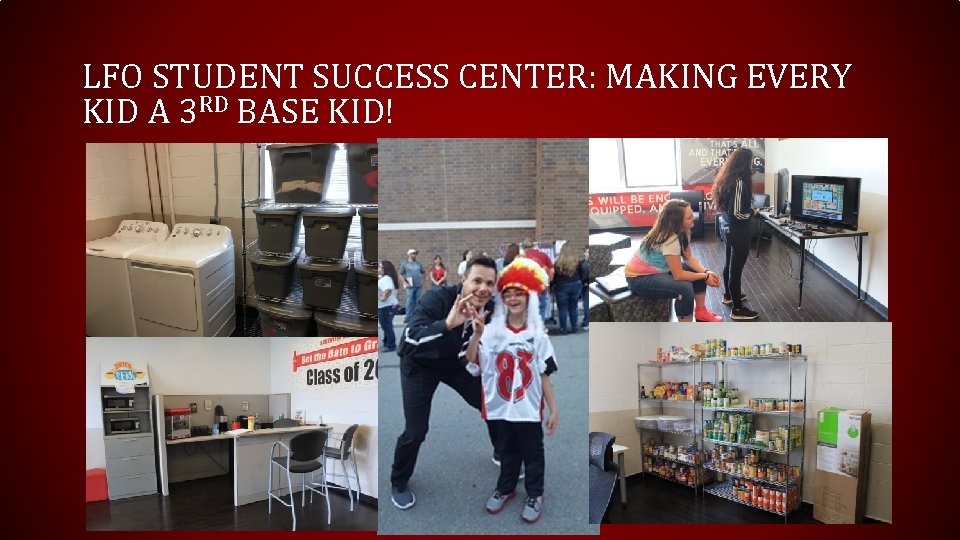 LFO STUDENT SUCCESS CENTER: MAKING EVERY KID A 3 RD BASE KID! 