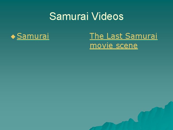 Samurai Videos u Samurai The Last Samurai movie scene Samurai Videos u Samurai The Last Samurai movie scene