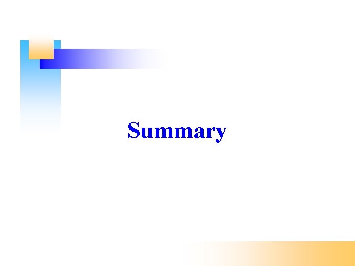 Summary 