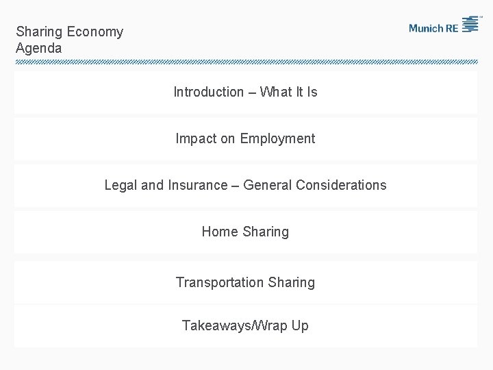 Sharing Economy Agenda Introduction – What It Is Impact on Employment Legal and Insurance