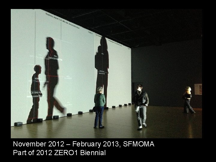 November 2012 – February 2013, SFMOMA Part of 2012 ZERO 1 Biennial 