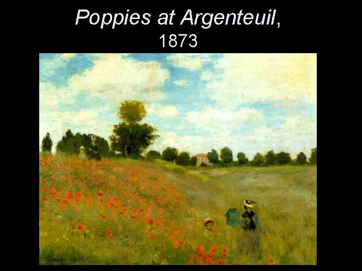 Poppies at Argenteuil, 1873 