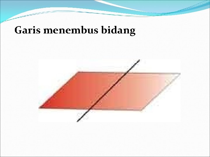 Garis menembus bidang 