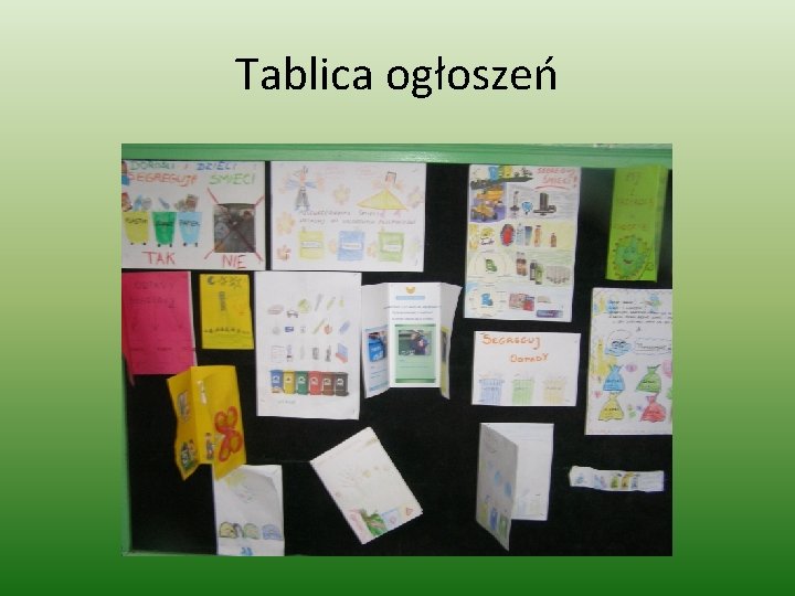 Tablica ogłoszeń Tablica ogłoszeń
