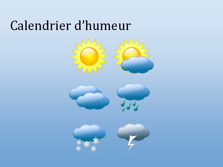 Calendrier d’humeur 