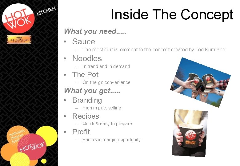 Inside The Concept What you need. . . • Sauce – The most crucial Inside The Concept What you need. . . • Sauce – The most crucial