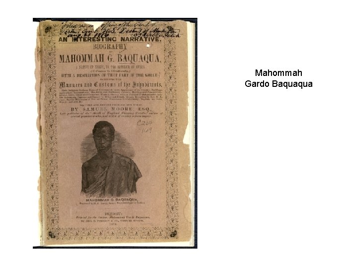 Mahommah Gardo Baquaqua 