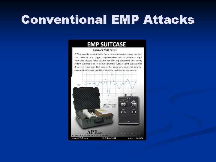 Conventional EMP Attacks 