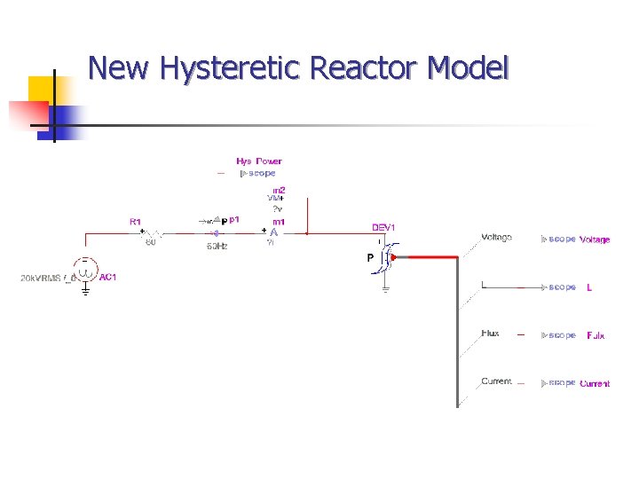 New Hysteretic Reactor Model 