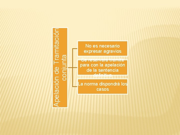 Apelación de Tramitación conjunta No es necesario expresar agravios Se reservara tramite para con