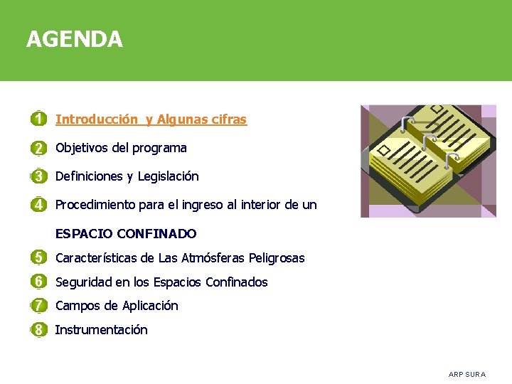 AGENDA 1 Introducción y Algunas cifras 2 Objetivos del programa 3 Definiciones y Legislación