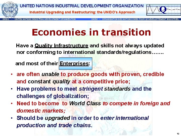 UNITED NATIONS INDUSTRIAL DEVELOPMENT ORGANIZATION Industrial Upgrading and Restructuring: the UNIDO’s Approach UNIDO -