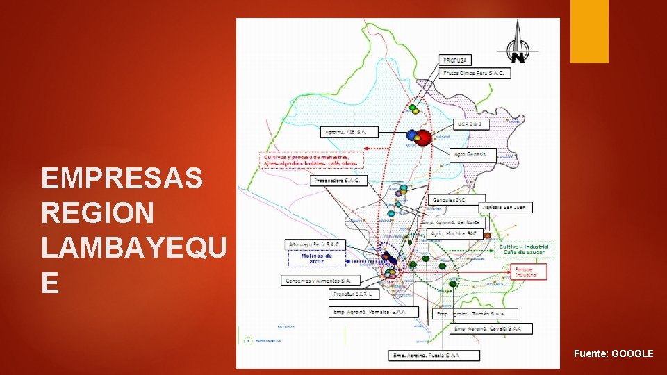 EMPRESAS REGION LAMBAYEQU E Fuente: GOOGLE 