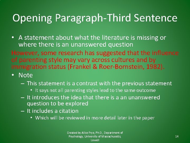 How to Write an Introduction Writing the First