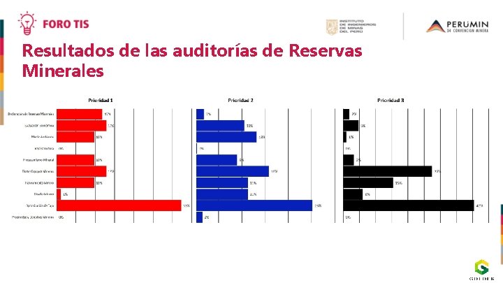 Resultados de las auditorías de Reservas Minerales 