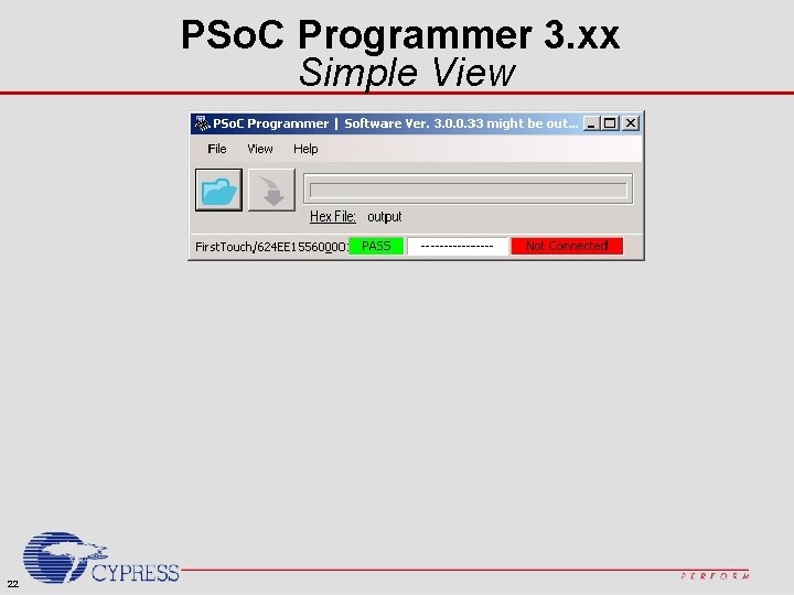 PSo. C Programmer 3. xx Simple View 22 