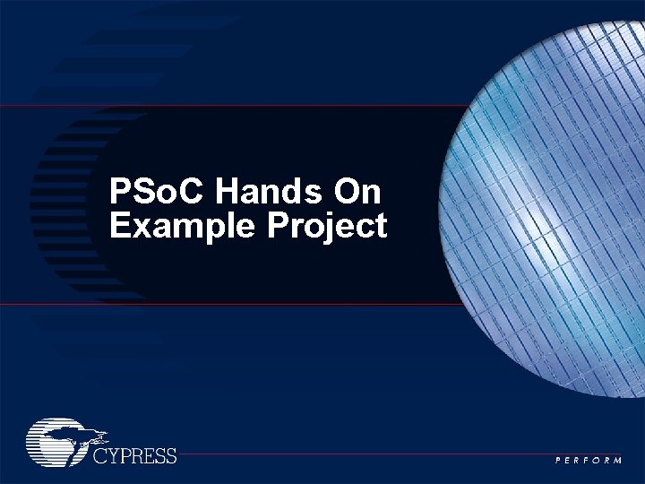 PSo. C Hands On Example Project 