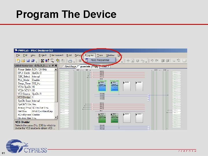 Program The Device 61 