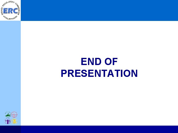 END OF PRESENTATION 