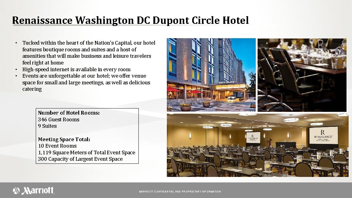 Renaissance Washington DC Dupont Circle Hotel • Tucked within the heart of the Nation's
