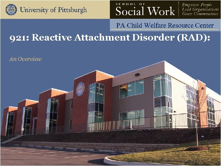 921: Reactive Attachment Disorder (RAD): An Overview 