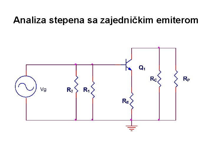 Analiza stepena sa zajedničkim emiterom 