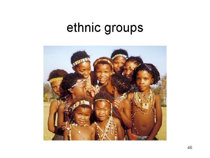 ethnic groups 46 