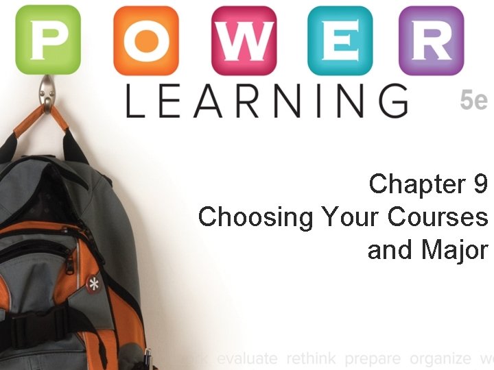 Chapter 9 Choosing Your Courses and Major 