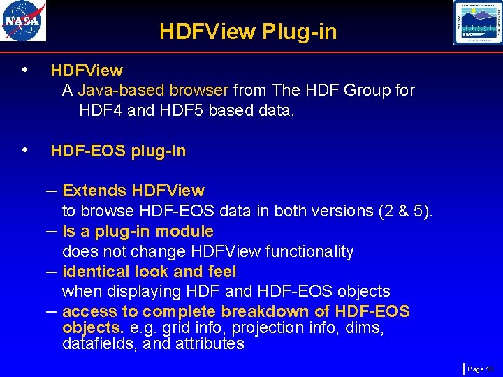 HDFView Plug-in • HDFView A Java-based browser from The HDF Group for HDF 4