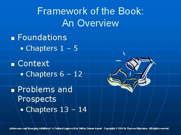 Framework of the Book: An Overview n Foundations • Chapters 1 – 5 n