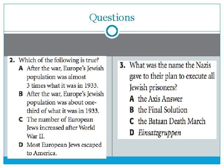 Questions Questions