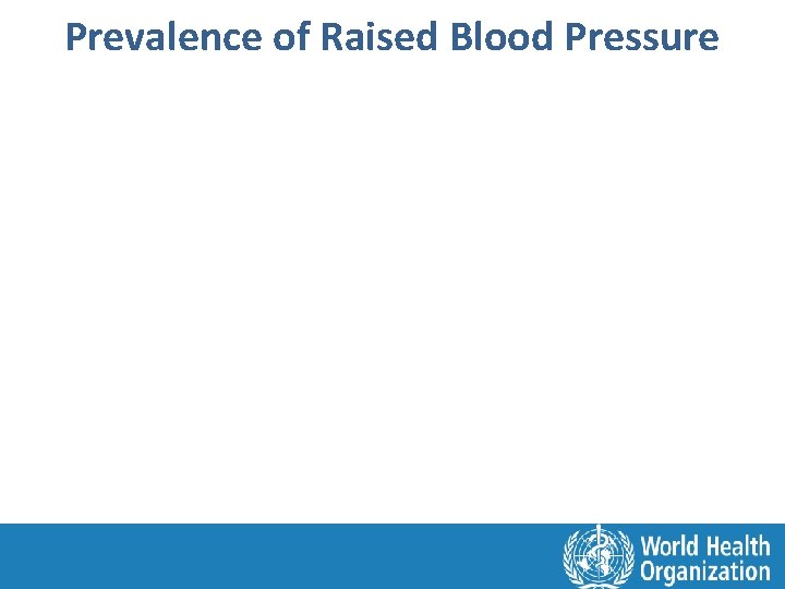 Prevalence of Raised Blood Pressure 