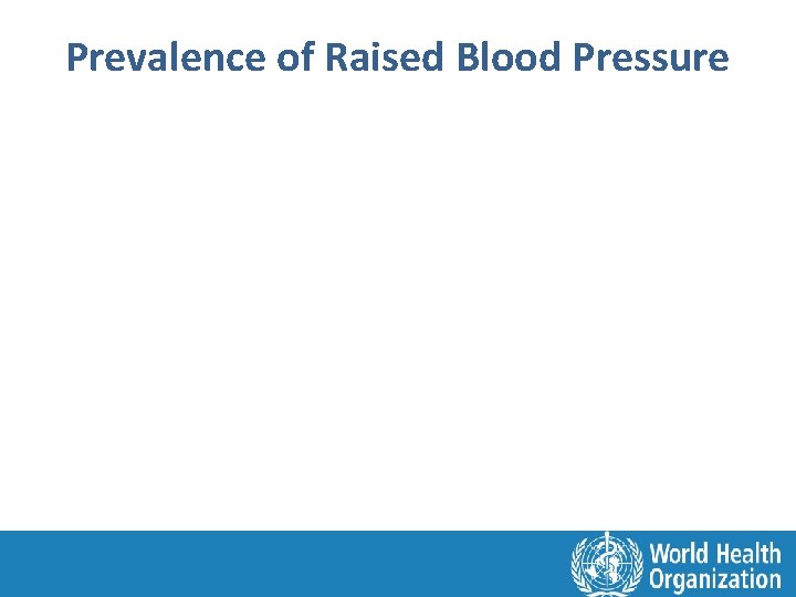 Prevalence of Raised Blood Pressure 