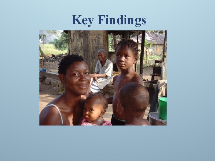 Key Findings 
