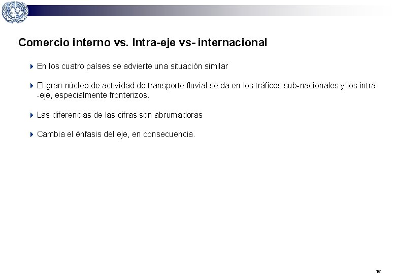 Comercio interno vs. Intra-eje vs- internacional 4 En los cuatro países se advierte una