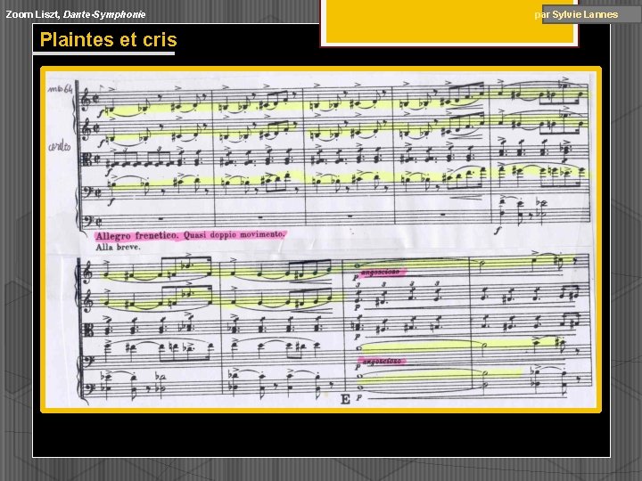 Zoom Liszt, Dante-Symphonie par Sylvie Lannes Plaintes et cris Zoom Liszt, Dante-Symphonie par Sylvie Lannes Plaintes et cris