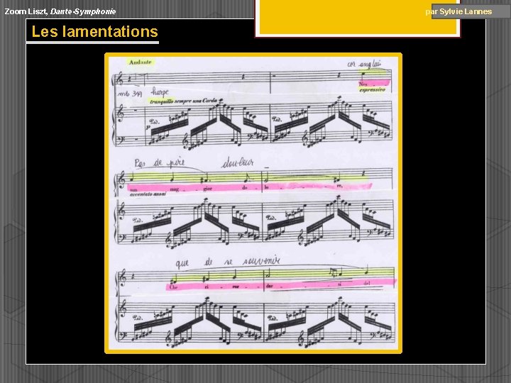 Zoom Liszt, Dante-Symphonie par Sylvie Lannes Les lamentations Zoom Liszt, Dante-Symphonie par Sylvie Lannes Les lamentations