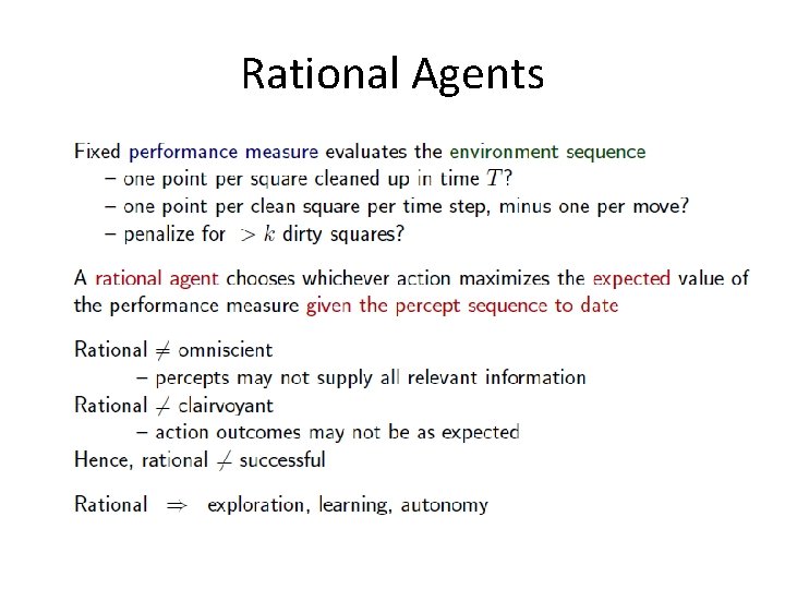 Rational Agents 