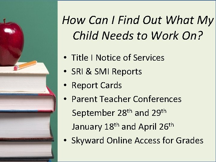 How Can I Find Out What My Child Needs to Work On? • Title