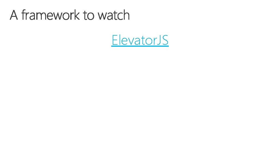 Elevator. JS 