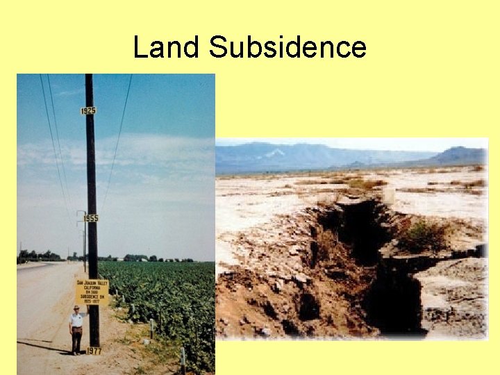 Land Subsidence 