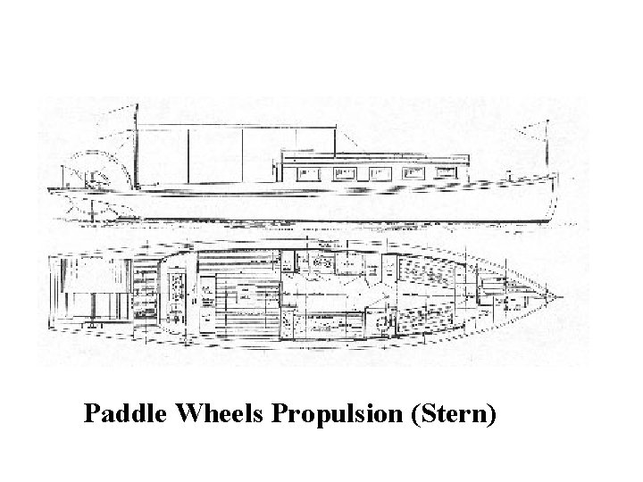 Paddle Wheels Propulsion (Stern) 