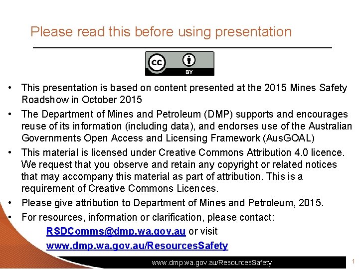 Please read this before using presentation • This presentation is based on content presented